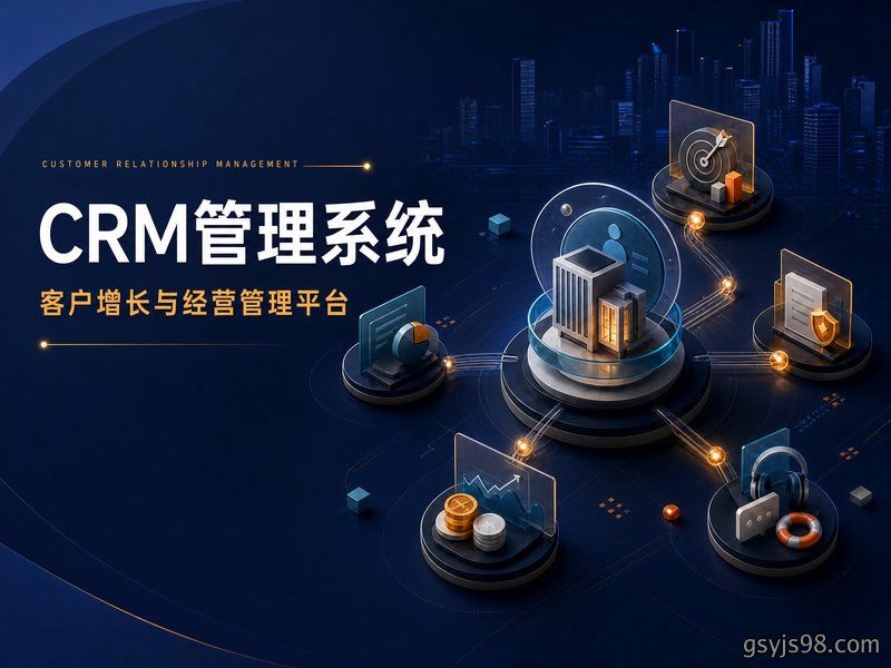 CRM管理系统客户增长管理系统方案封面